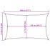 Toldo de vela rectangular HDPE gris claro 160 g/m² 5x8