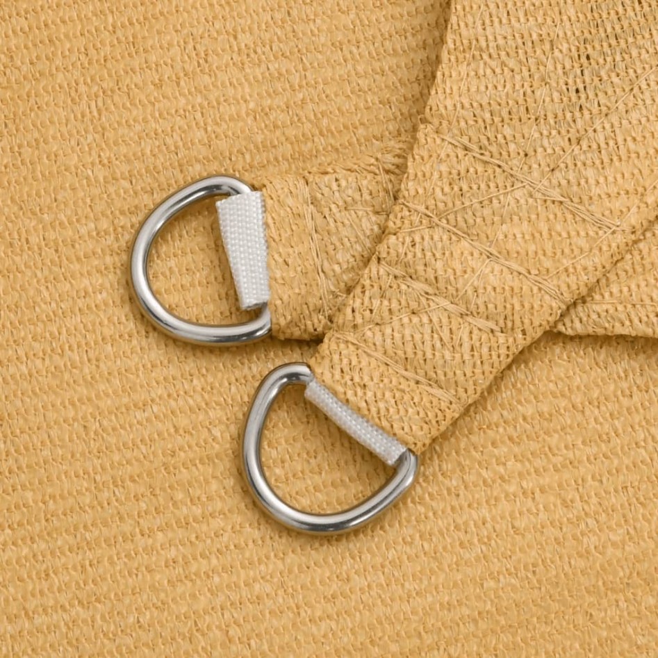 Toldo de vela rectangular HDPE arena 160 g/m² 6x7