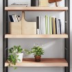 Estante de pared madera maciza roble sin tratar 80x60x(2-6) cm