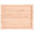 Estante de pared madera maciza roble sin tratar 80x60x(2-6)