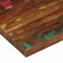 Tablero de mesa cuadrado madera maciza reciclada 70x70x2,5