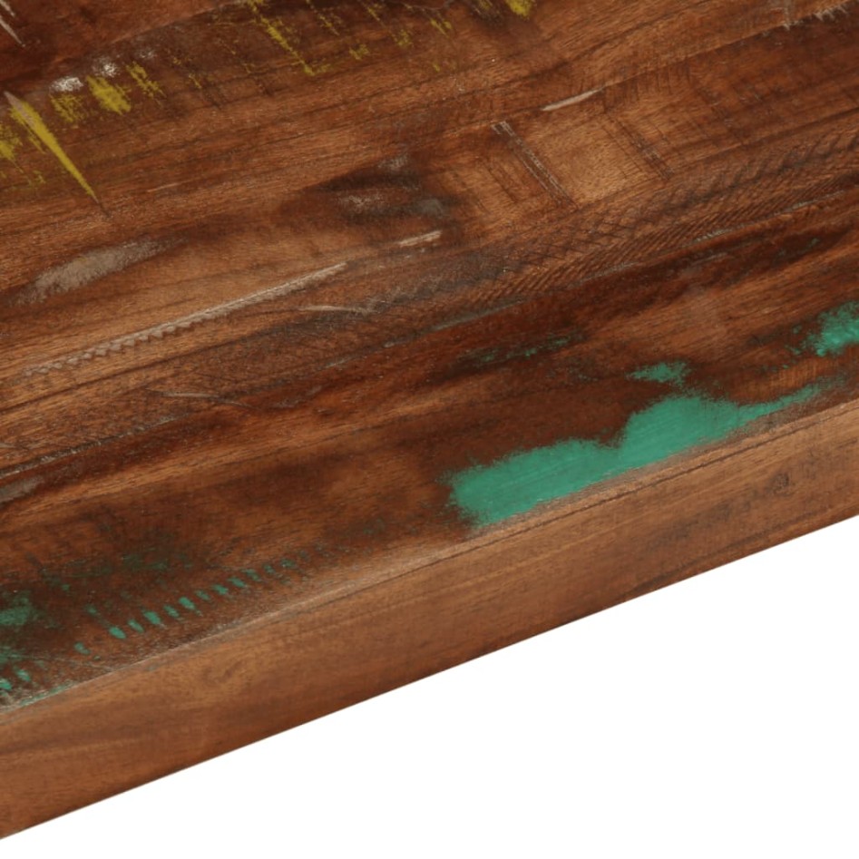 Tablero de mesa cuadrado madera maciza reciclada 70x70x2,5