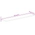 Tablero mesa rectangular madera maciza reciclada 160x30x2,5