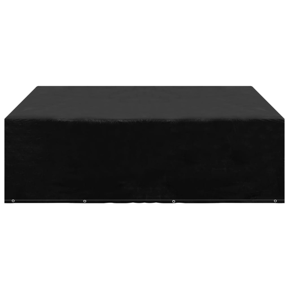 Fundas de muebles de jardín 2 uds 12 ojales 250x250x70