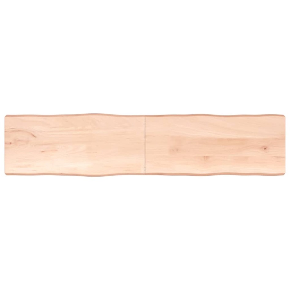 Tablero de mesa madera maciza borde natural 220x50x(2-6)