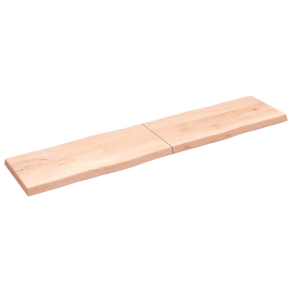 Tablero de mesa madera maciza borde natural 220x50x(2-6)