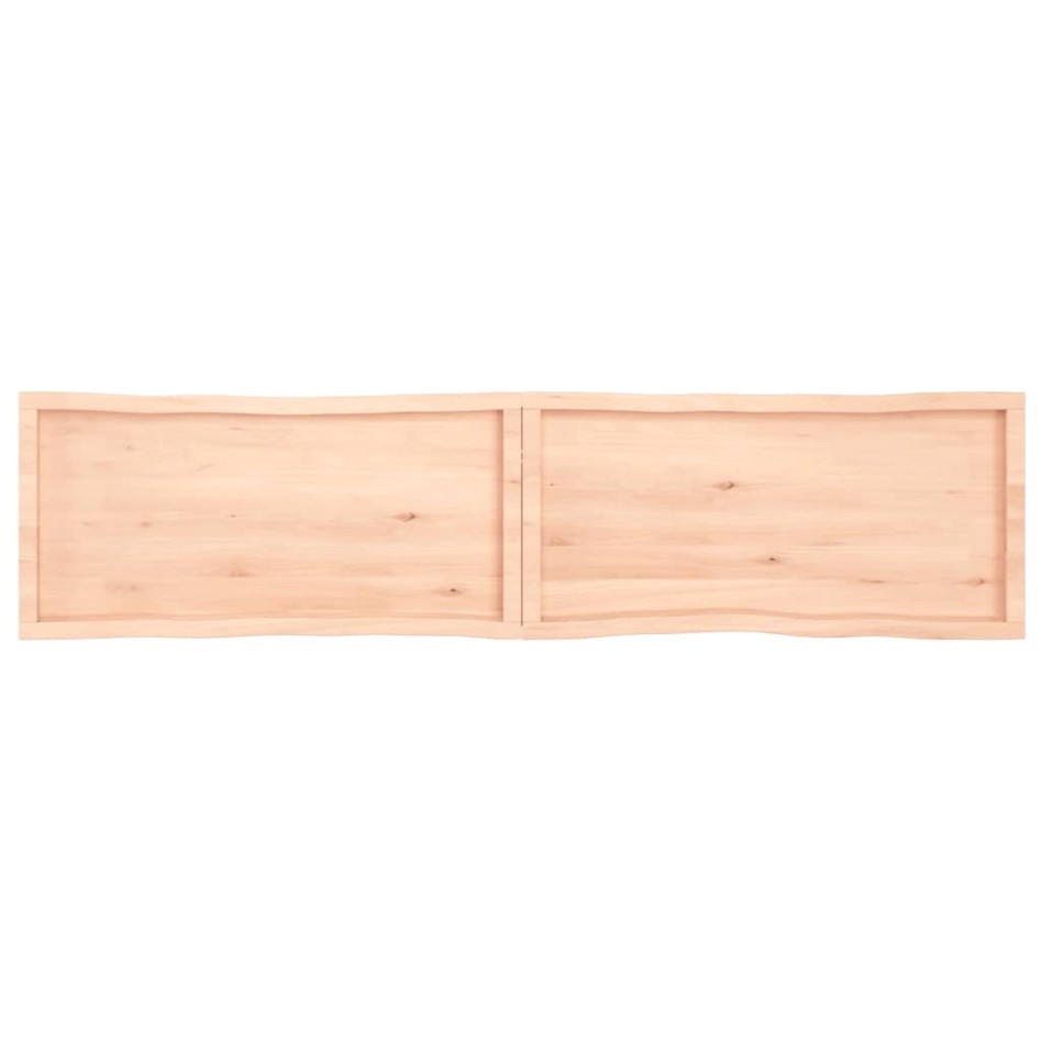 Tablero de mesa madera maciza borde natural 220x50x(2-6)
