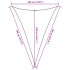 Toldo de vela triangular HDPE gris claro 160 g/m² 5x7x7