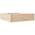 Jardinera de madera maciza de pino 90x90x23