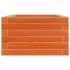 Jardinera de madera maciza pino marrón cera 70x40x23