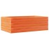 Jardinera de madera maciza pino marrón cera 70x40x23