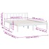 Estructura de cama sin colchón madera maciza blanco 120x200