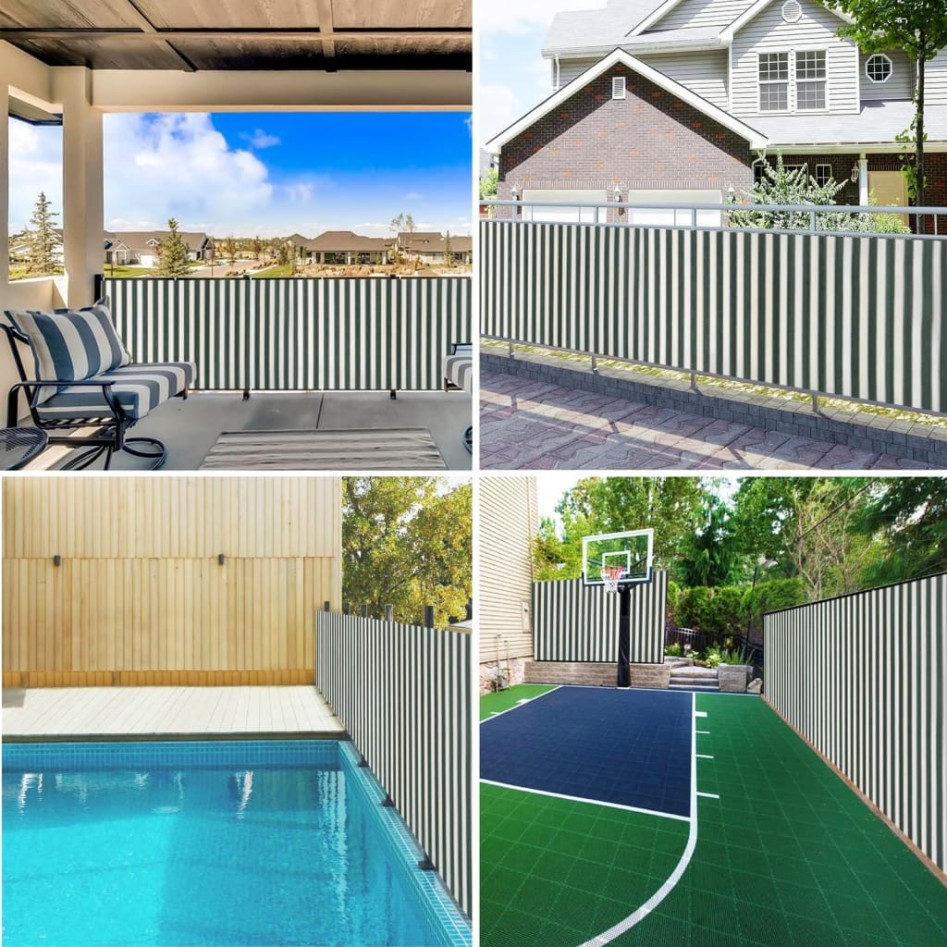 Red de privacidad HDPE verde y blanco 1,8x50 m 75