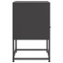 Mesitas de noche 2 uds acero negra 36x39x60,5