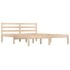 Estructura de cama sin colchón madera maciza pino 140x190