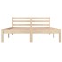 Estructura de cama sin colchón madera maciza pino 140x190