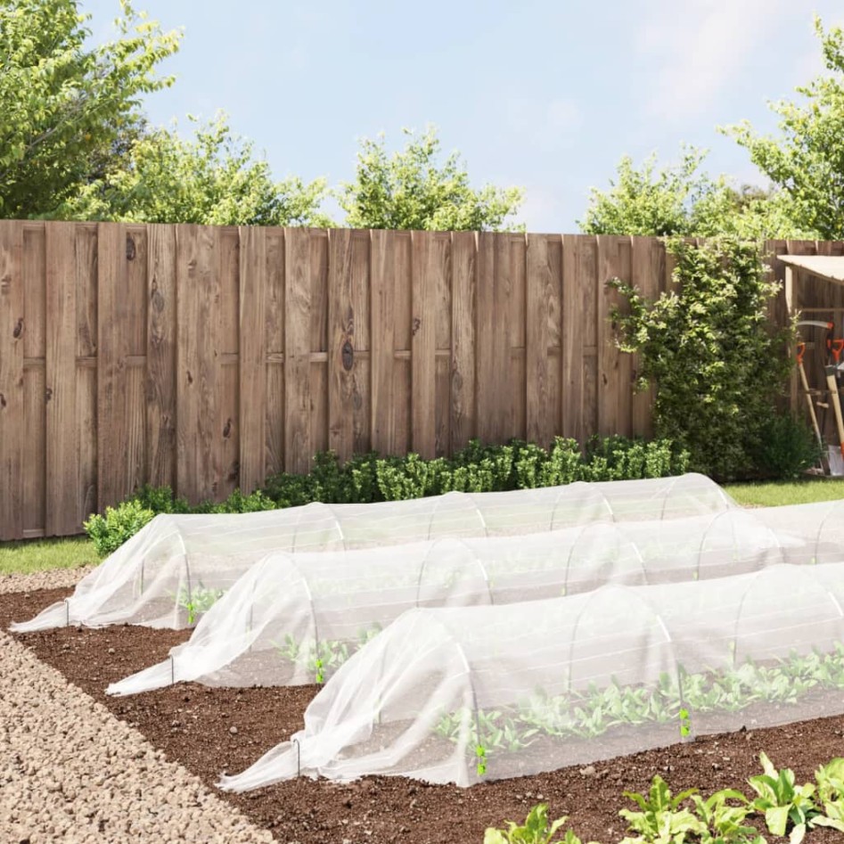 Túneles de malla 3 uds fibra de vidrio y PP 1,5x5