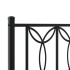 Estructura cama sin colchón con cabecero metal negro 80x200