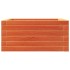 Jardinera de madera maciza de pino marrón cera 50x50x23