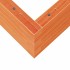 Jardinera de madera maciza de pino marrón cera 50x50x23