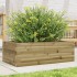 Jardinera de madera de pino impregnada 70x40x23