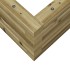 Jardinera de madera de pino impregnada 70x40x23