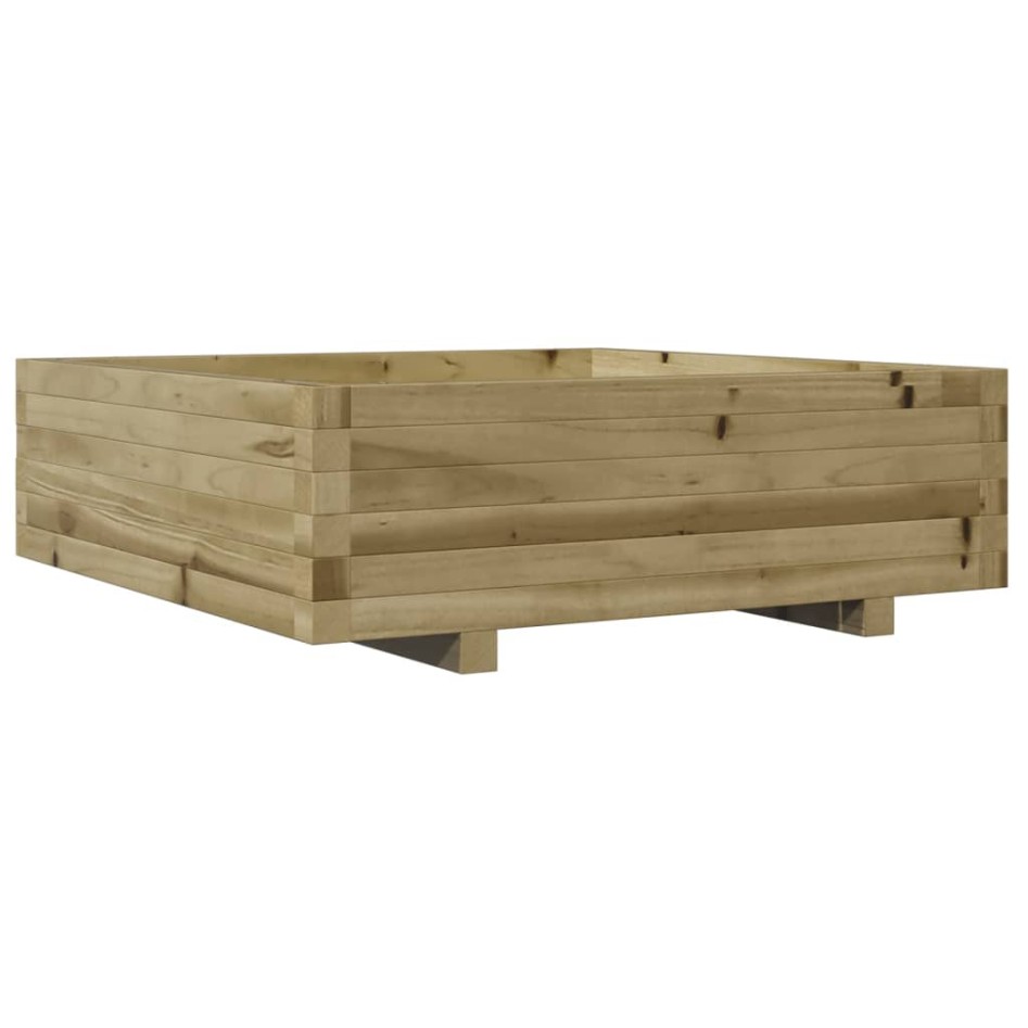Jardinera de madera de pino impregnada 80x80x26,5