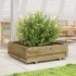 Jardinera de madera de pino impregnada 80x80x26,5
