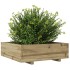 Jardinera de madera de pino impregnada 80x80x26,5