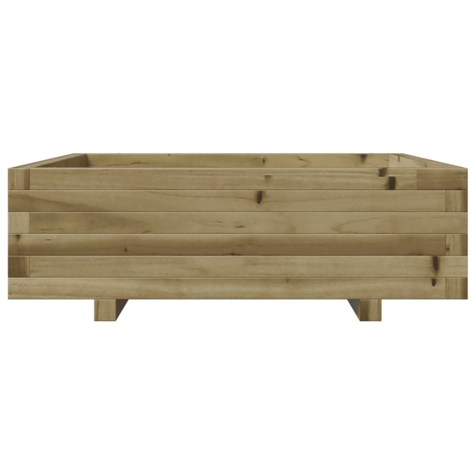 Jardinera de madera de pino impregnada 80x80x26,5