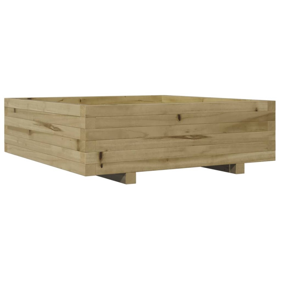 Jardinera de madera de pino impregnada 80x80x26,5