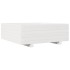Jardinera de madera maciza de pino blanco 70x70x26,5