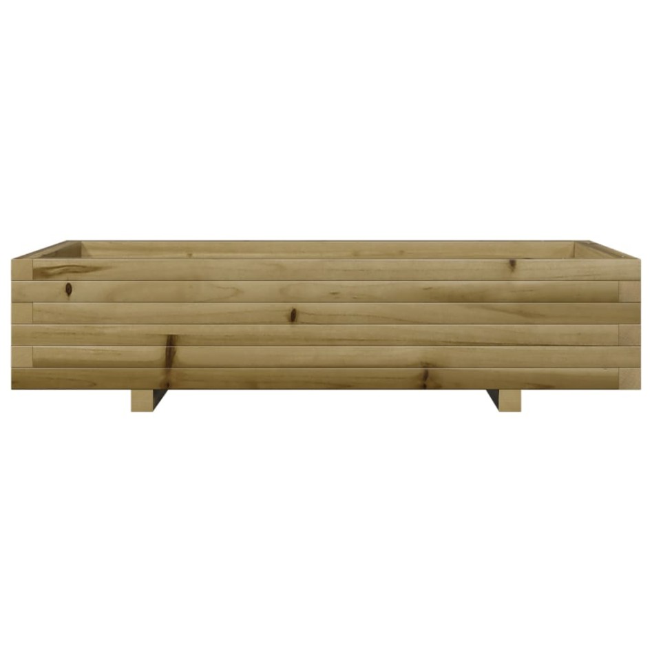 Jardinera de madera de pino impregnada 110x60x26,5