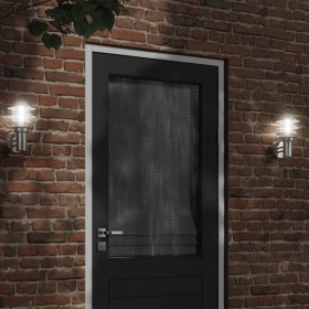 Apliques de exterior 2 unidades acero inoxidable