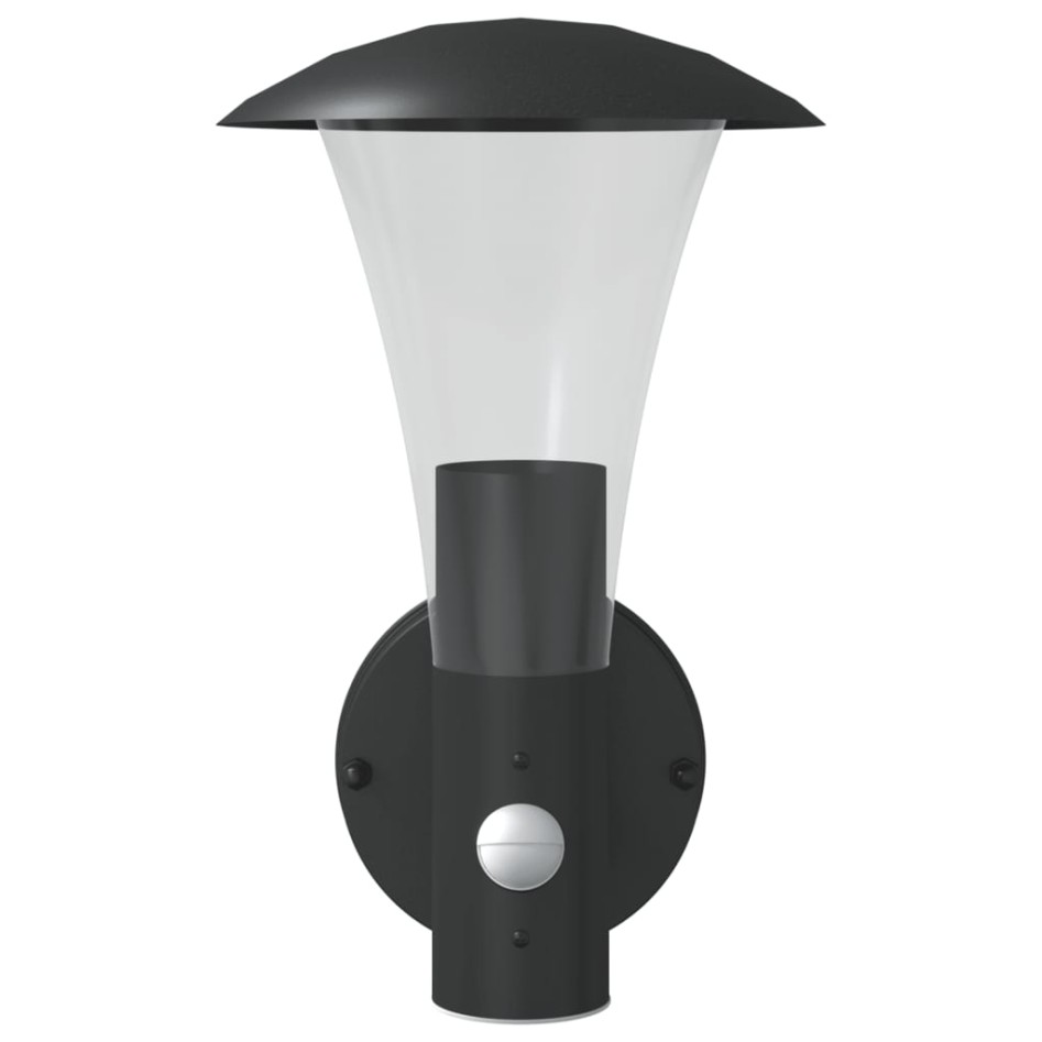 Apliques de exterior con sensor 2 uds acero inoxidable