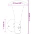 Apliques de exterior con sensor 2 uds acero inoxidable