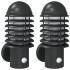 Apliques de exterior con sensor 2 uds acero inoxidable