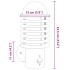 Apliques de exterior con sensor 2 uds acero inoxidable