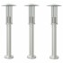Lámparas de suelo de exterior 3 unidades acero inoxidable 60