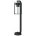 Lámparas de suelo de exterior 3 uds acero inoxidable negro