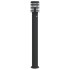 Lámpara de suelo de exterior con sensor acero negro 110