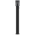 Lámpara de suelo de exterior con sensor acero negro 110