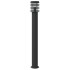 Lámpara de suelo de exterior con sensor acero negro 110