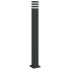 Lámpara de suelo de exterior con enchufe aluminio negro 110
