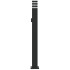 Lámpara de suelo de exterior con enchufe aluminio negro 110