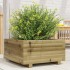 Jardinera de madera de pino impregnada 50x50x26,5