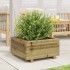 Jardinera de madera de pino impregnada 50x50x26,5