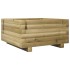 Jardinera de madera de pino impregnada 50x50x26,5