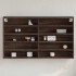 Vitrina de madera de ingeniería marrón roble 100x15x58