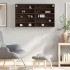 Vitrina de madera de ingeniería marrón roble 100x15x58
